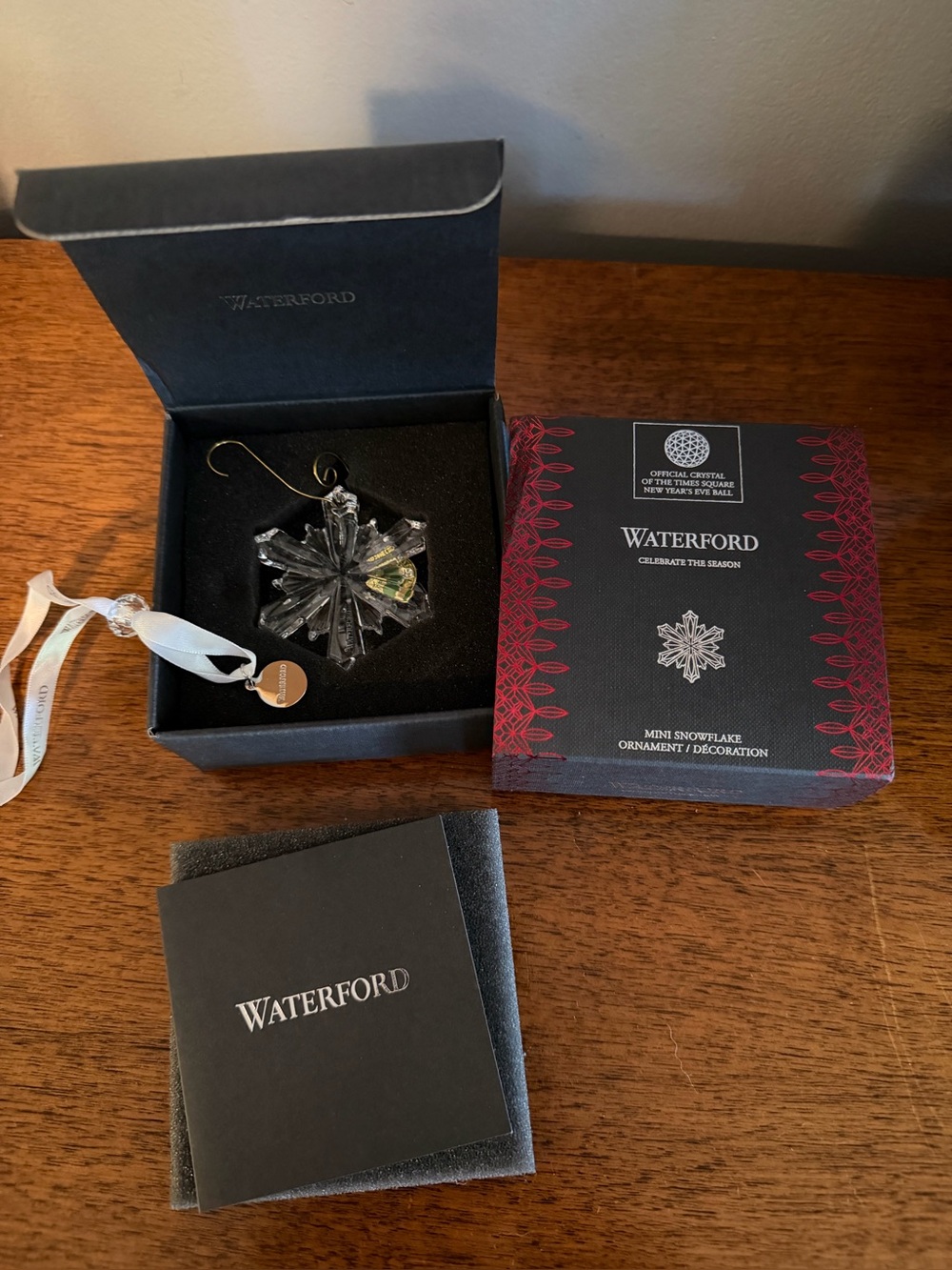 Waterford Crystal 2019 Times Square Mini Snowflake Ornament NIB Celebrate Season